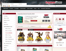 Tablet Screenshot of ingamestore.com